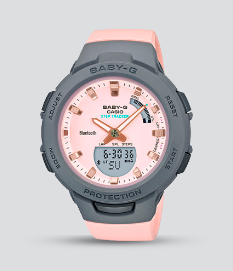 BSA-B100MC-4A BABY-G VINCULACION CON SMARTPHONE DE G-SQUAD