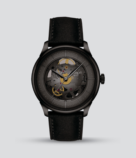 T1398363644100 TISSOT T-CLASSIC CHEMIN DES TOURELLES SKELETON
