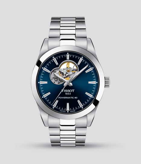 T1274071104101 TISSOT GENTLEMAN POWERMATIC 80 OPEN HEART